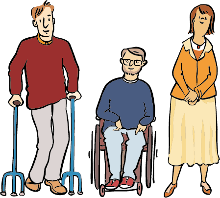 Menschen mit Einschraenkungen